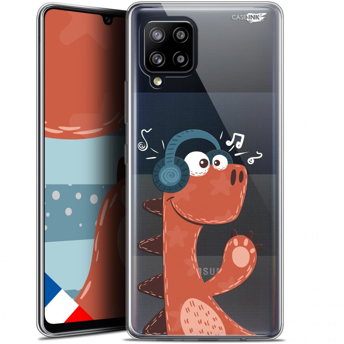Caseink - Coque arrière Samsung Galaxy A42 5G (6.6 ) Gel HD [ Nouvelle Collection - Souple - Antichoc - Imprimé en France] Sketchy Dinausaure - Coque, étui smartphone
