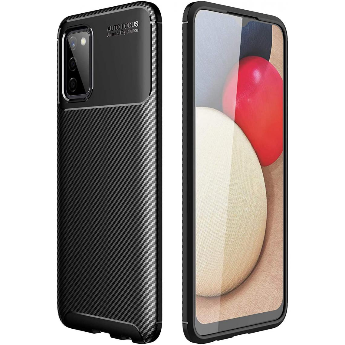 Xeptio - Coque brossée noire pour Samsung Galaxy A02s 4G Carbon Antichoc XEPTIO - Coque, étui smartphone