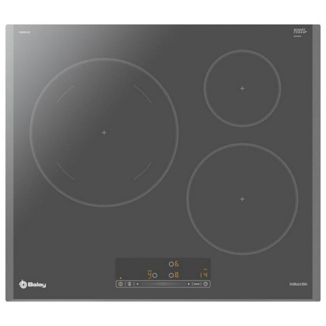 Inconnu - Plaque à Induction Balay 3EB865AQ 60 cm Anthracite (3 zones de cuisson) - Table de cuisson