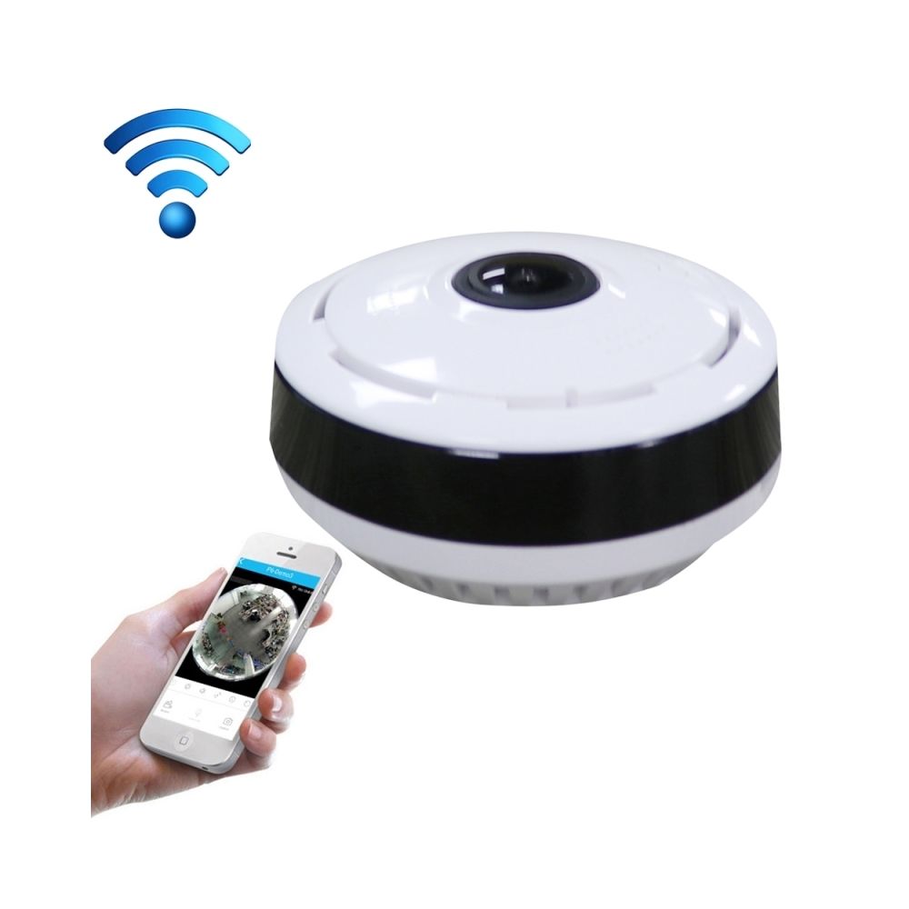 Wewoo - Caméra IP Fisheye grand angle 1.0MP Smart Wireless Wifi IP, carte de soutien TF 128 Go max - Caméra de surveillance connectée
