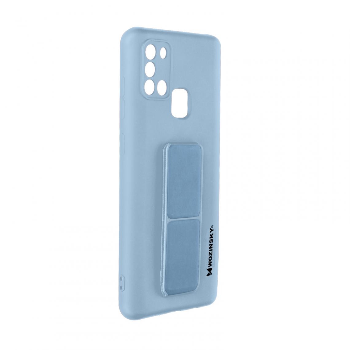 Wozinsky - Coque Samsung Galaxy A21s Support bleu - Coque, étui smartphone