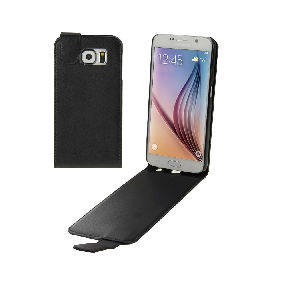 Wewoo - Housse Étui noir pour Samsung Galaxy S6 / G920 en cuir magnétique à rabat vertical - Coque, étui smartphone