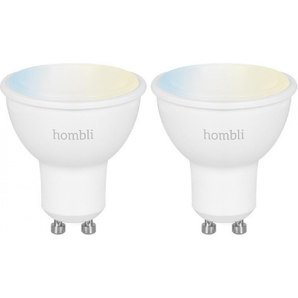 Hombli - Spot connecté CCT 4,5 W 1+1 Free - Lampe connectée