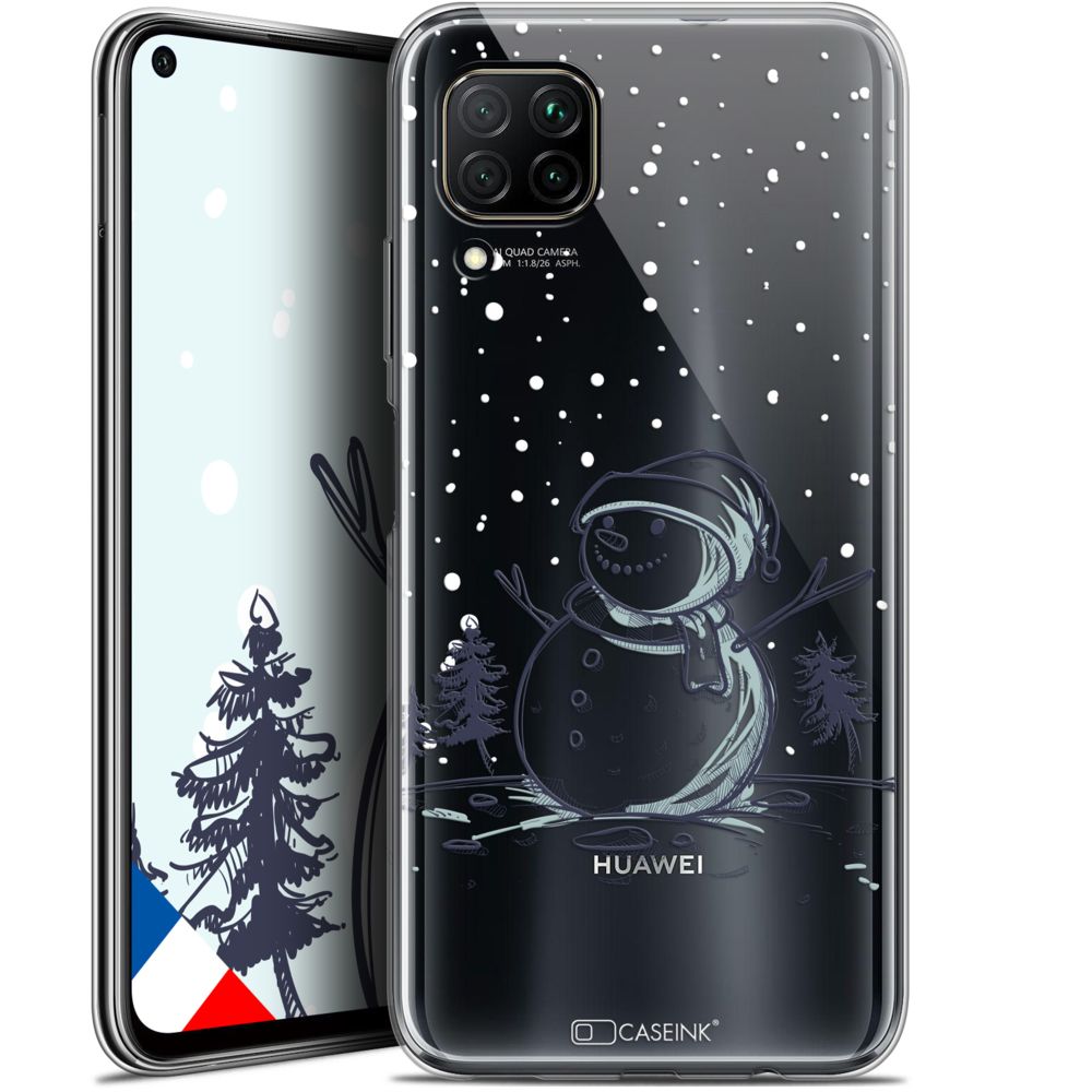 Caseink - Coque Pour Huawei P40 Lite (6.4 ) [Gel HD Collection Noël 2017 Design Bonhomme de Neige - Souple - Ultra Fin - Imprimé en France] - Coque, étui smartphone