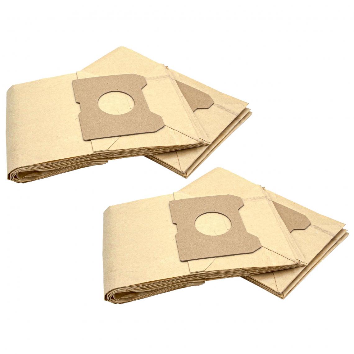 Vhbw - vhbw 20x Sacs compatible avec Progress PP 7 aspirateur - papier, 30cm x 20cm, couleur sable - Accessoire entretien des sols