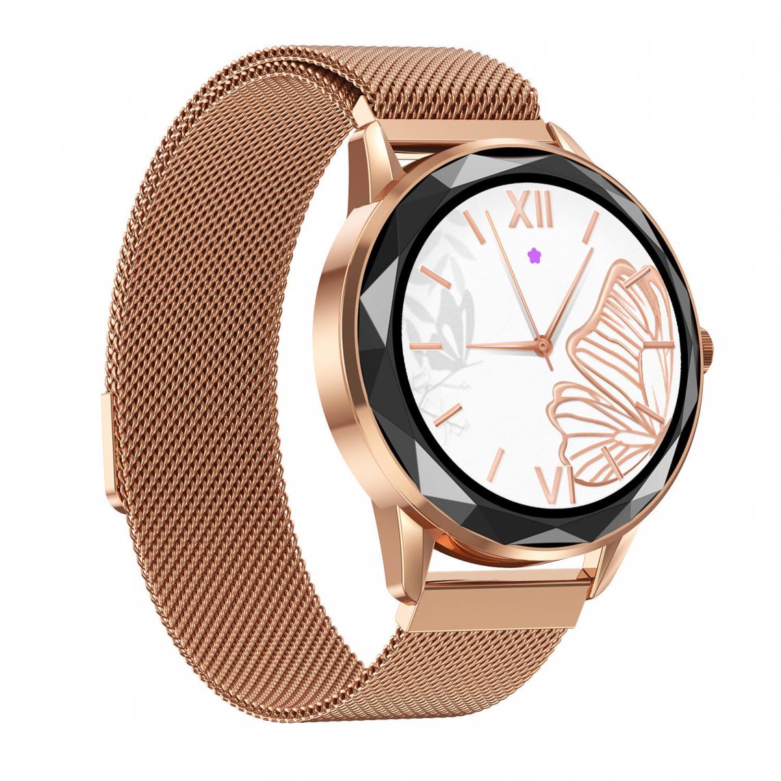Chronotech Montres - Smart Watches for Women, IP67 Waterproof Fitness Watch, 1.09 inch Full Touch Screen Activity Trackers(gold) - Montre connectée