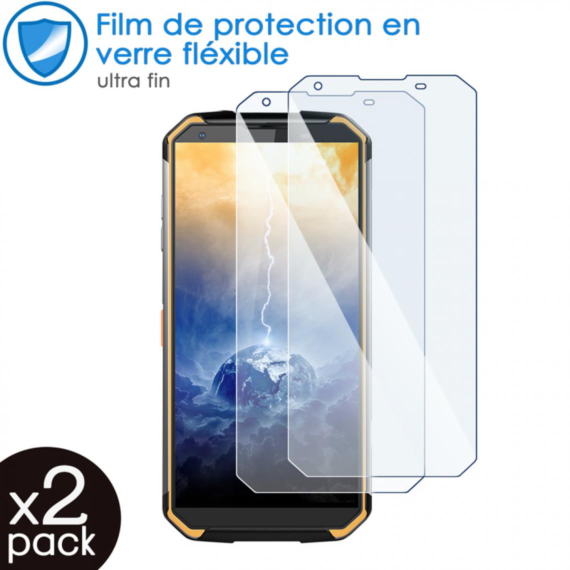 Karylax - Film de Protection d'écran en Verre Fléxible Dureté 9H pour Smartphone Blackview BV9500 Pro (Pack x2) - Protection écran smartphone