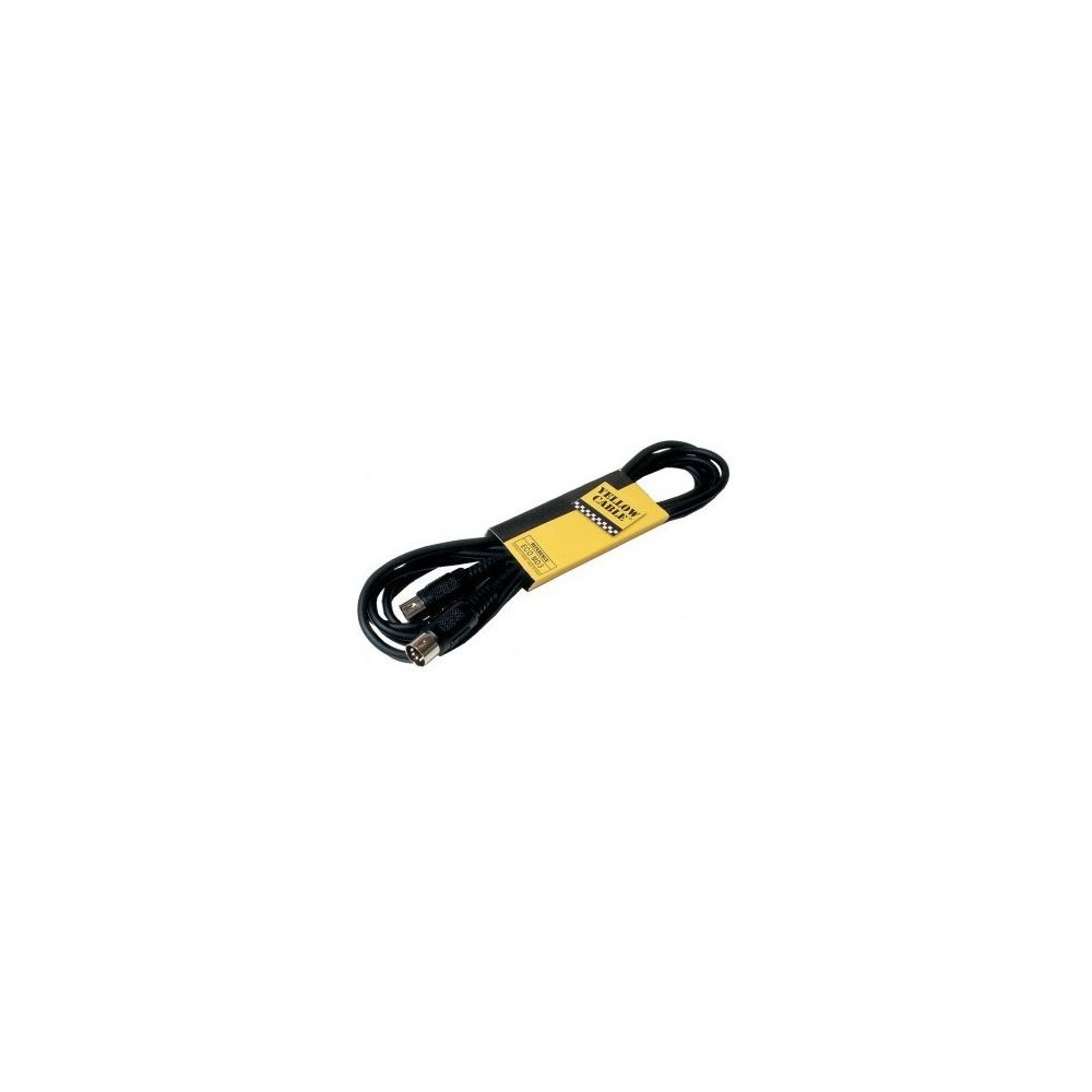 Yellow Cable - Câble midi 5 broches 3m - Yellow câble MD3 - Effets et périphériques