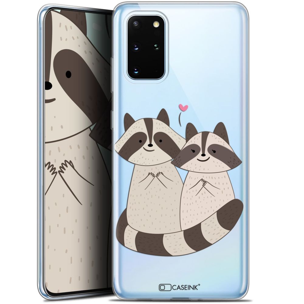 Caseink - Coque Pour Samsung S20+ (6.7 ) [Gel HD Collection Sweetie Design Racoon Love - Souple - Ultra Fin - Imprimé en France] - Coque, étui smartphone