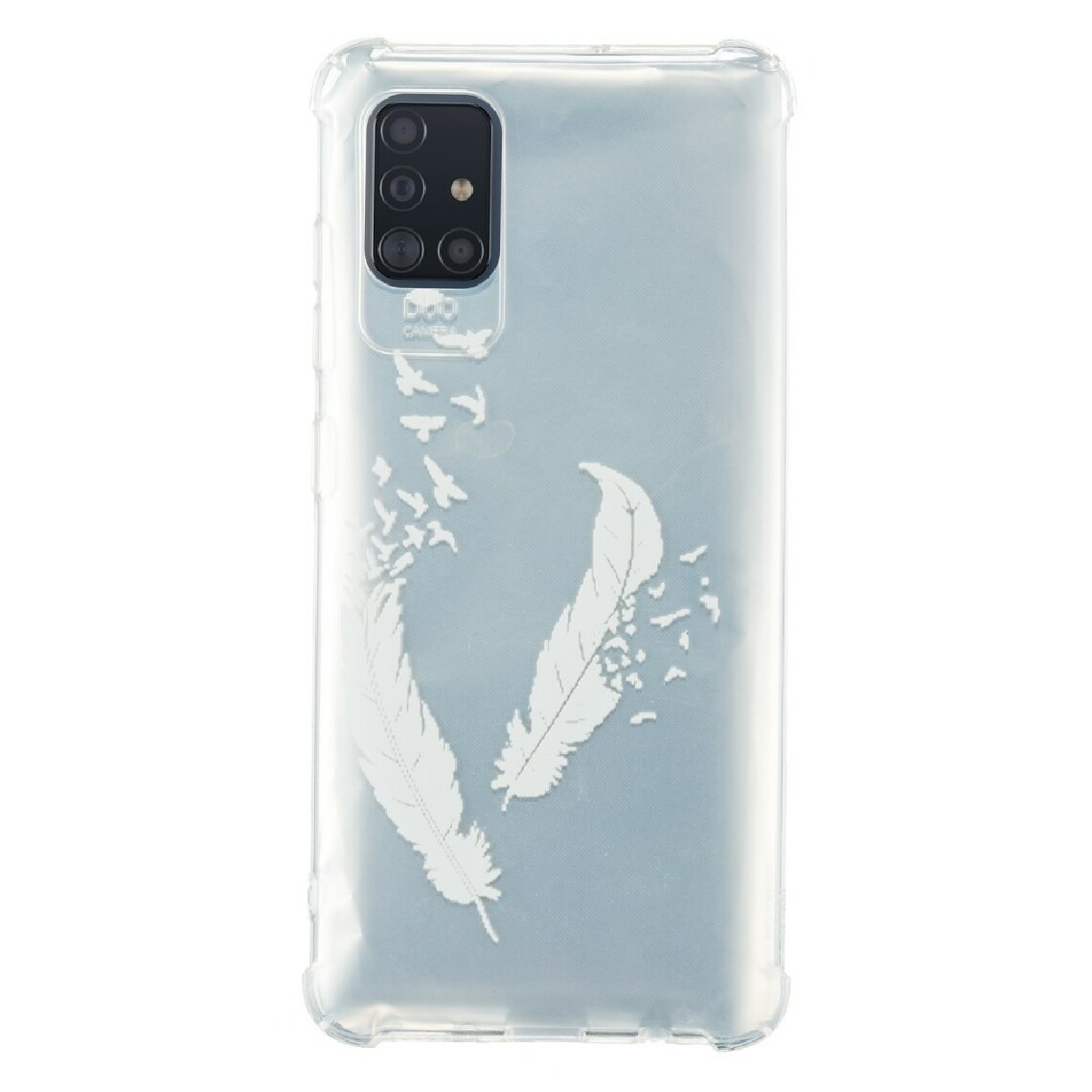 Other - Coque en TPU impression de motifs antichoc plume blanche pour votre Samsung Galaxy A41 (Global Version) - Coque, étui smartphone