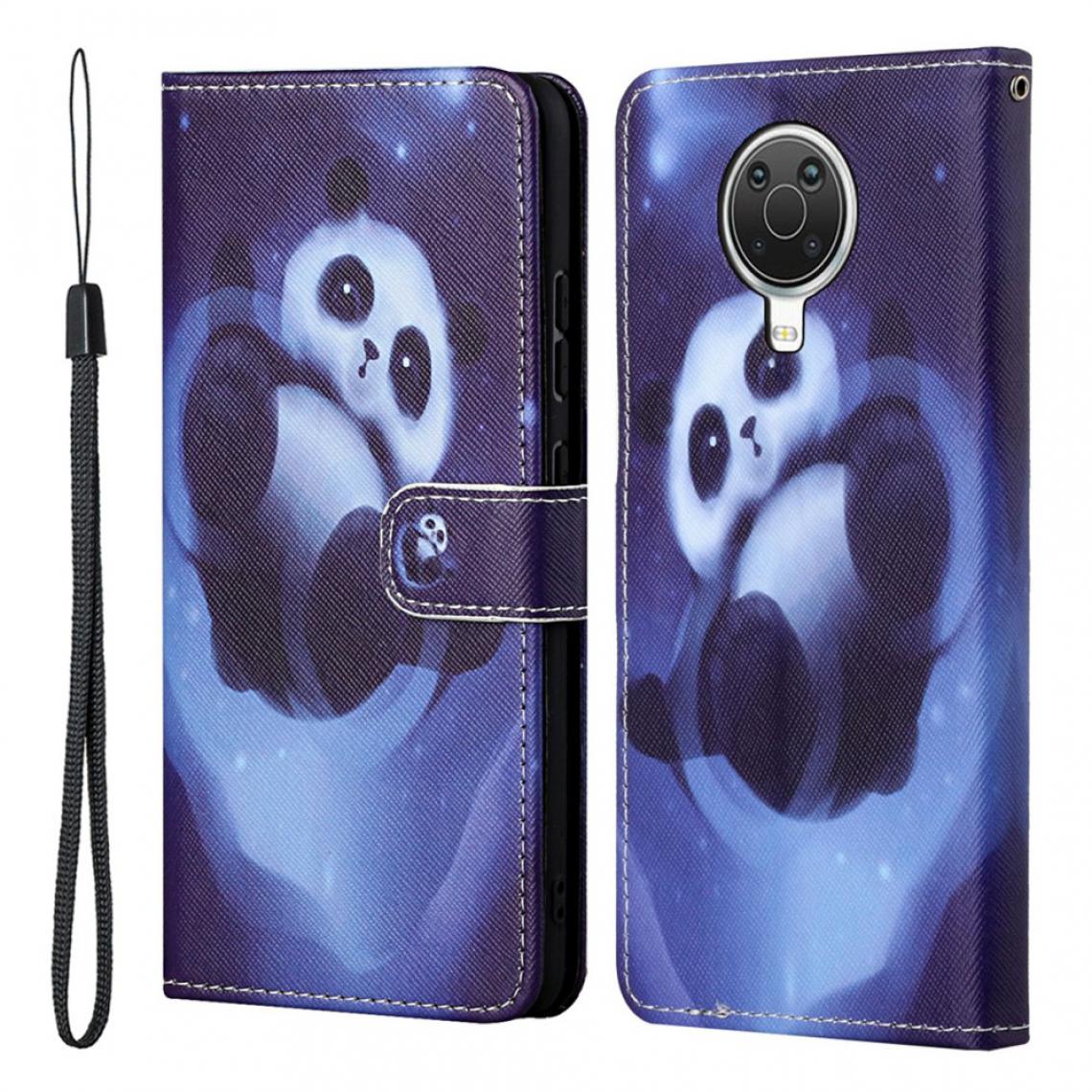 Other - Etui en PU Nouveau motif d'impression de texture croisée avec support Panda pour votre Nokia G10/G20 - Coque, étui smartphone