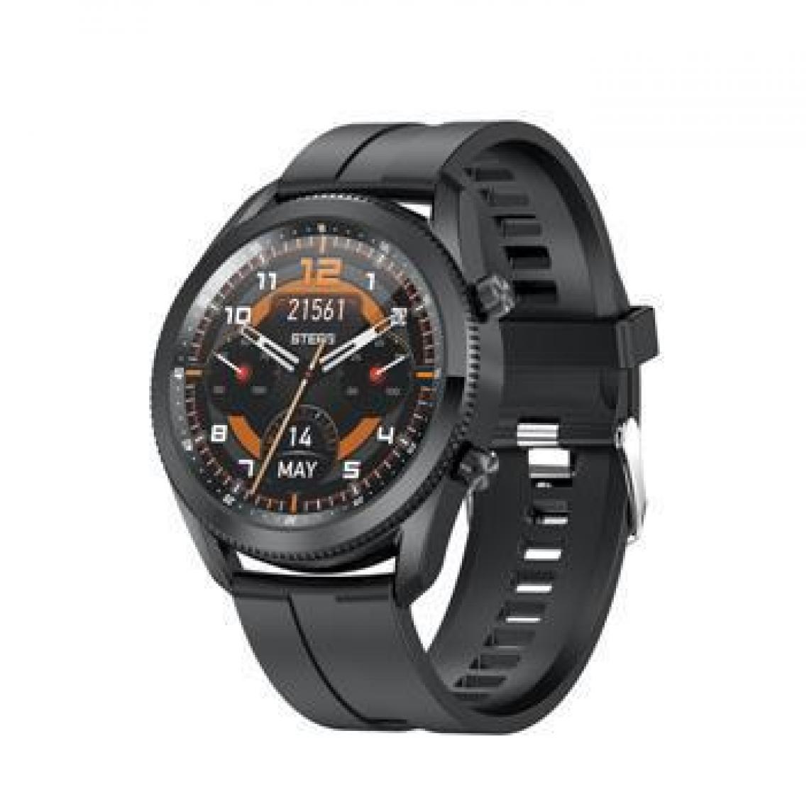 Chronotech Montres - Chronus Waterproof Smart Watch Full HD Touch Screen Sport Band with Multi Usage Heart Rate Detection(black) - Montre connectée