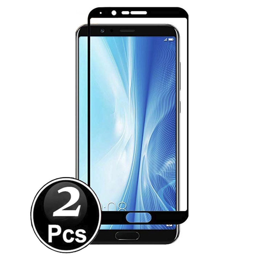 marque generique - Huawei Honor View 10 Vitre protection d'ecran en verre trempé incassable protection integrale Full 3D Tempered Glass FULL GLUE - [X2-Noir] - Autres accessoires smartphone