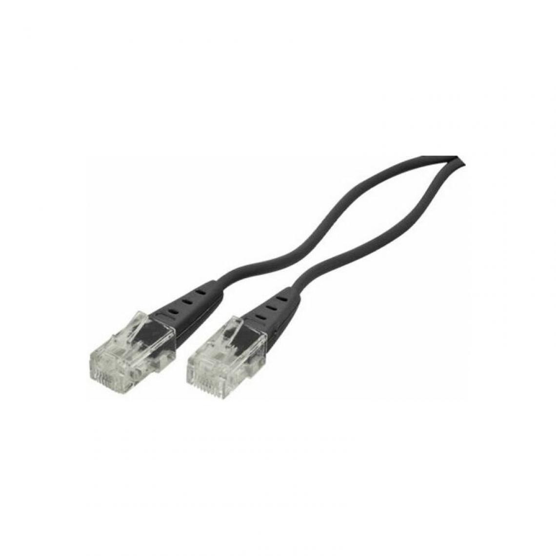 shiverpeaks - shiverpeaks BASIC-S Câble de connexion ISDN, noir, 6,0 m () - Accessoires Téléphone Fixe