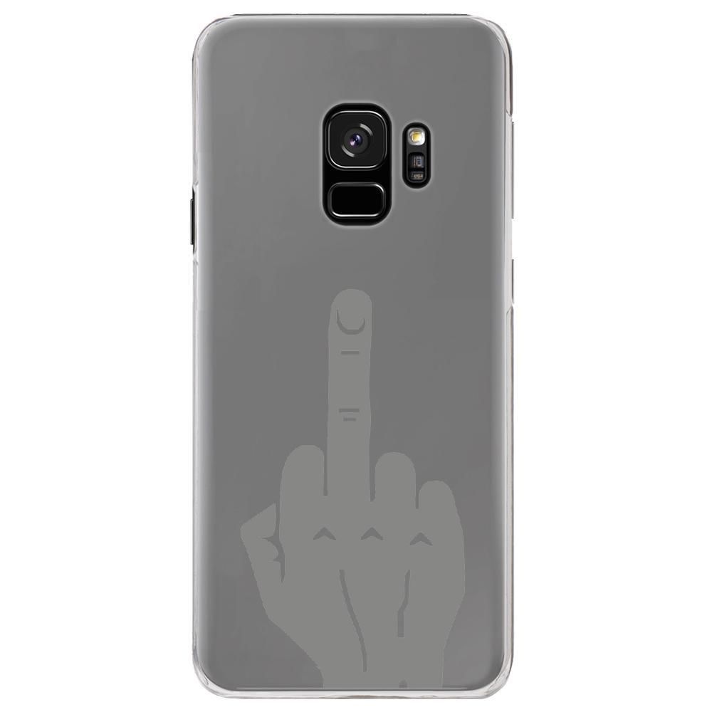 Kabiloo - Coque rigide transparente pour Samsung Galaxy S9 avec impression Motifs doigt d'honneur - Coque, étui smartphone