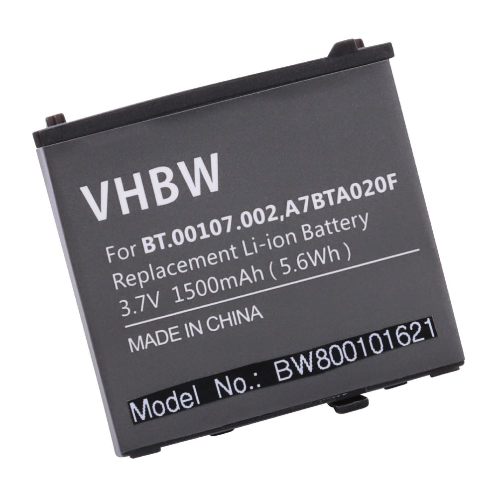 Vhbw - Batterie LI-ION 1500mAh compatible pour ACER Liquid, A1, A 1, S100, S 100 remplace US55143A9H 1S1P, A7BTA020F, BT.00107.002 - Batterie téléphone