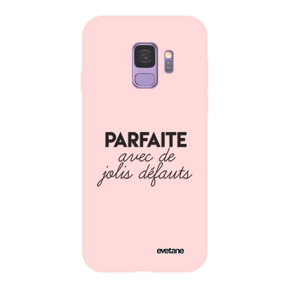 Evetane - Coque Samsung Galaxy S9 Silicone Liquide Douce rose Parfaite Avec De Jolis Défauts Ecriture Tendance et Design Evetane - Coque, étui smartphone