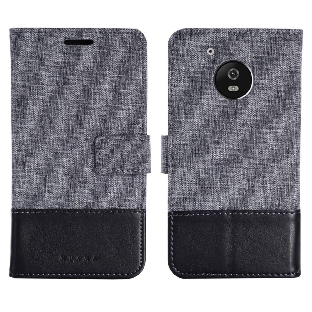 Wewoo - Housse Coque Pour Motorola Moto G5 MUMXA MX102 en cuir à couture horizontale avec support et fentes cartes et portefeuille noir - Coque, étui smartphone