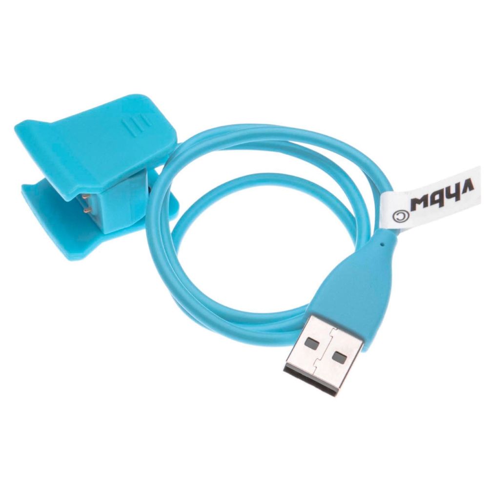 Vhbw - vhbw câble USB câble chargeur 0,55m bleu pour bracelet de fitness Smart Watch Fitbit Alta HR - sans fonction reset - Accessoires montres connectées