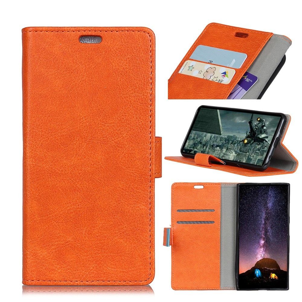 marque generique - Etui en PU   orange pour LG K10 (2018) - Autres accessoires smartphone