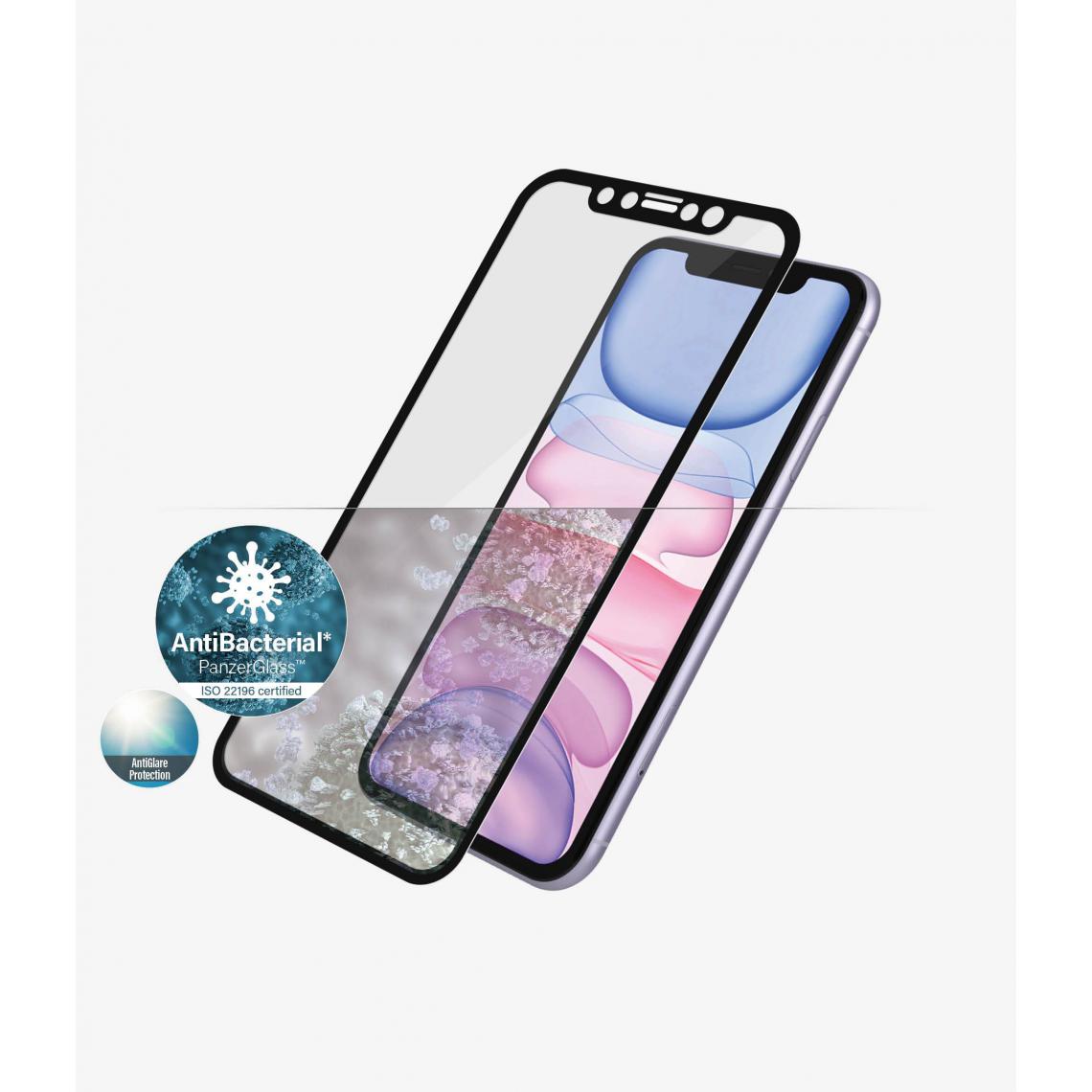Panzerglass - PANZERGLASS - PanzerGlass Apple iPhone XR/11 Compatible avec les coques Anti-reflet, Noir - Autres accessoires smartphone