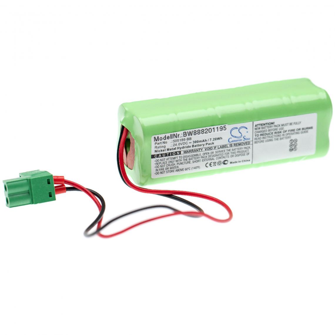 Vhbw - vhbw batterie remplace Besam 505186-BB pour porte coulissante électrique (300mAh, 24V, NiMH) - Autre appareil de mesure