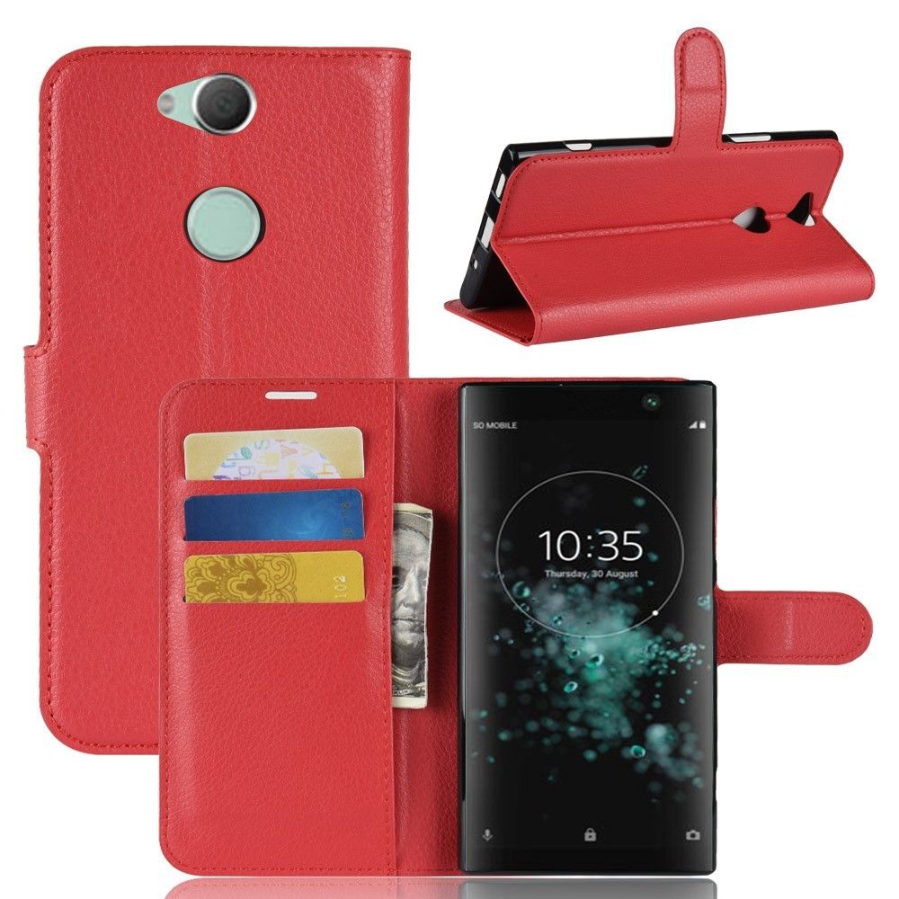 marque generique - Etui en PU rouge pour votre Sony Xperia XA2 Plus - Autres accessoires smartphone