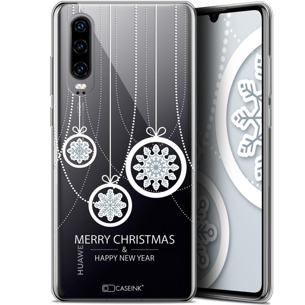 Caseink - Coque Pour Huawei P30 (6.1 ) [Gel HD Collection Noël 2017 Design Christmas Balls - Souple - Ultra Fin - Imprimé en France] - Coque, étui smartphone