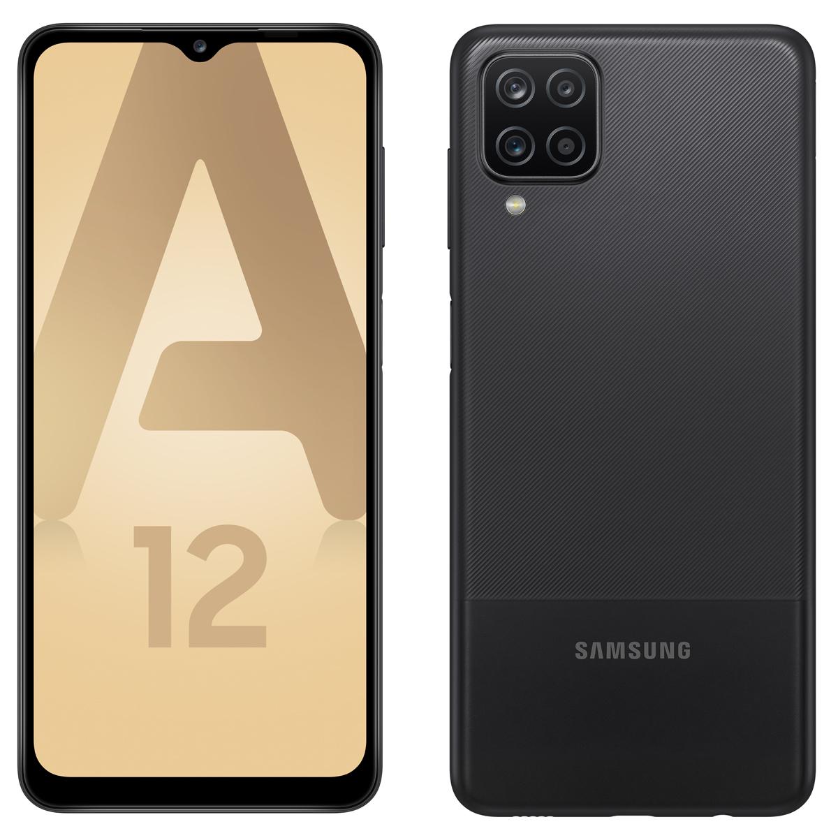 Samsung - Galaxy A12 - 64 Go - Noir - Smartphone Android