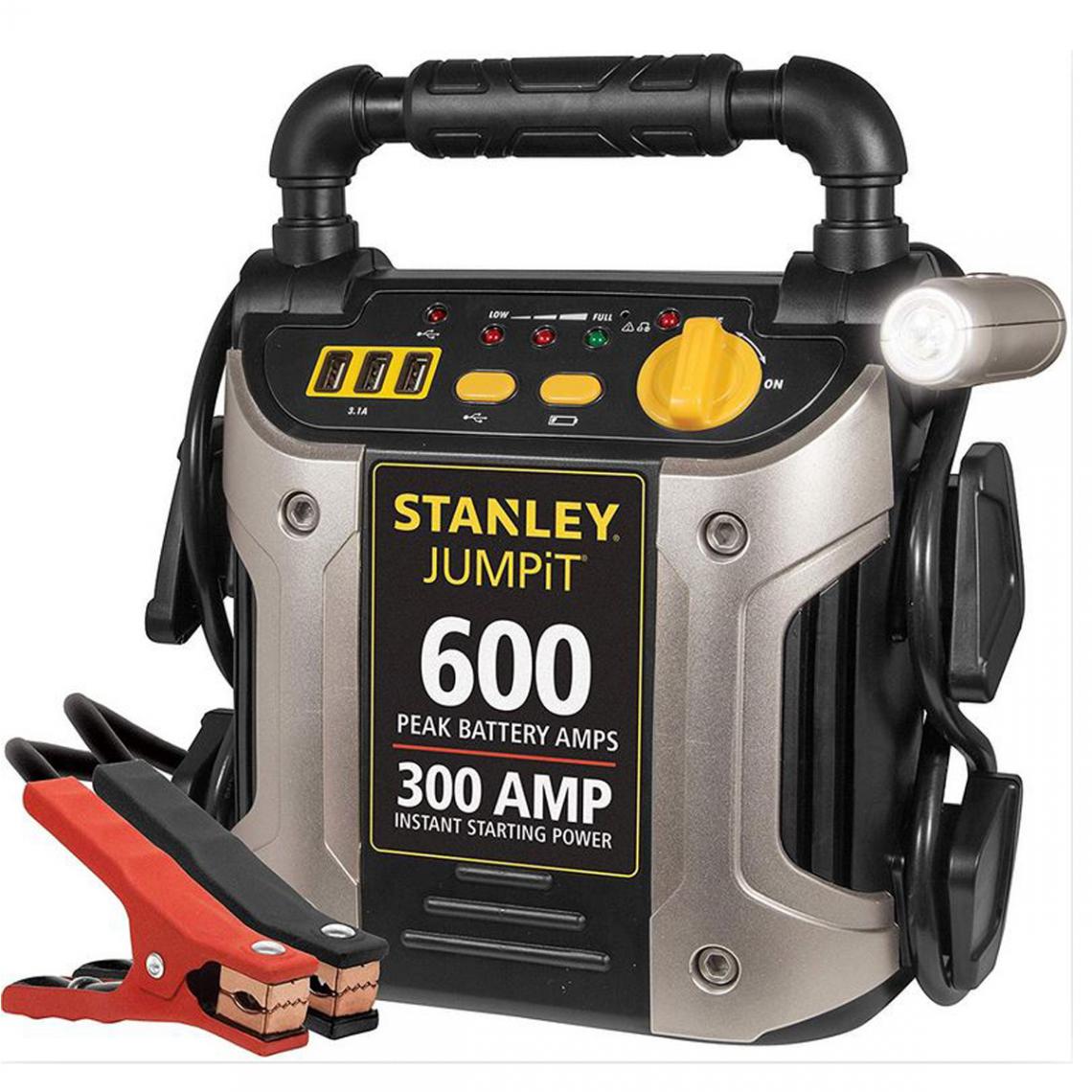 Stanley - BOOSTER STANLEY 300A JUMP Starter 600 Station de démarrage rechargeable Moto Auto Camion - Chargeur Voiture 12V