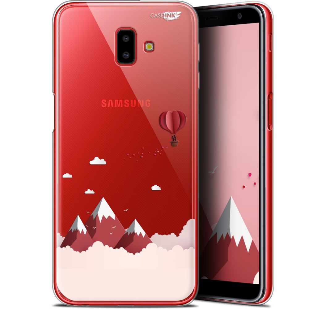 Caseink - Coque arrière Samsung Galaxy J6 Plus J6+ (6.4 ) Gel HD [ Nouvelle Collection - Souple - Antichoc - Imprimé en France] Montagne En Montgolfière - Coque, étui smartphone
