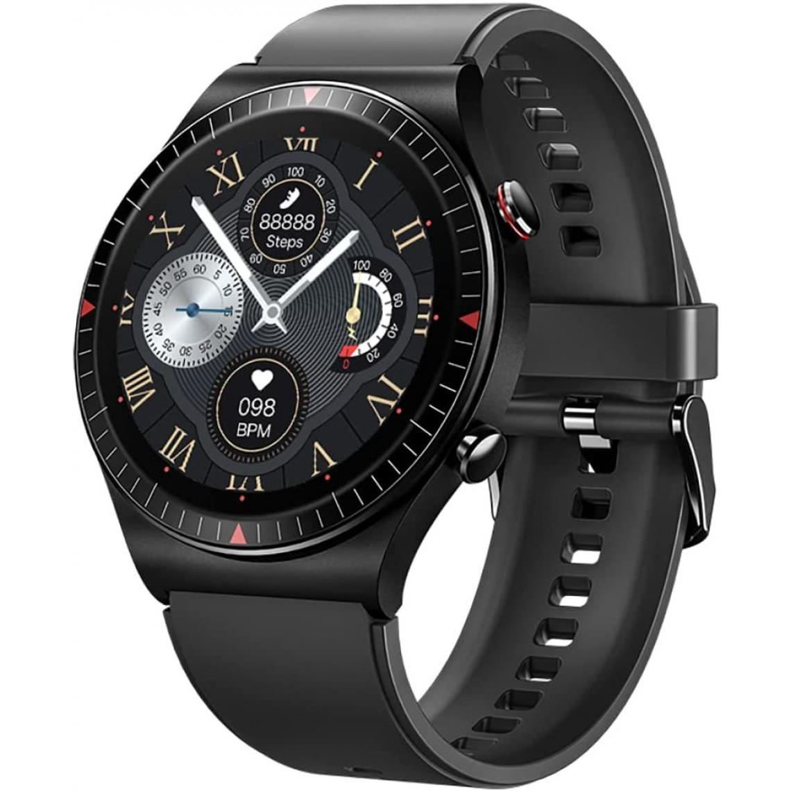 Chronotech Montres - Chronus Smartwatch Smartwatches IP67 Waterproof, 4GB Internal Sports Music Memory, 8 Training Modes, Pedometer, Sleep Monitor(black) - Montre connectée