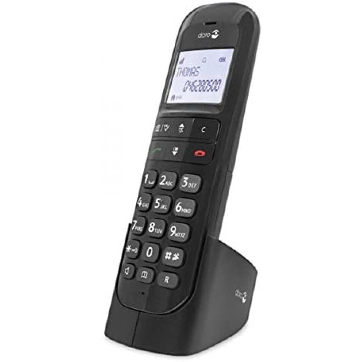 Doro - telephone sans fil DECT non ISDN combiné supplémentaire Noir - Téléphone fixe filaire