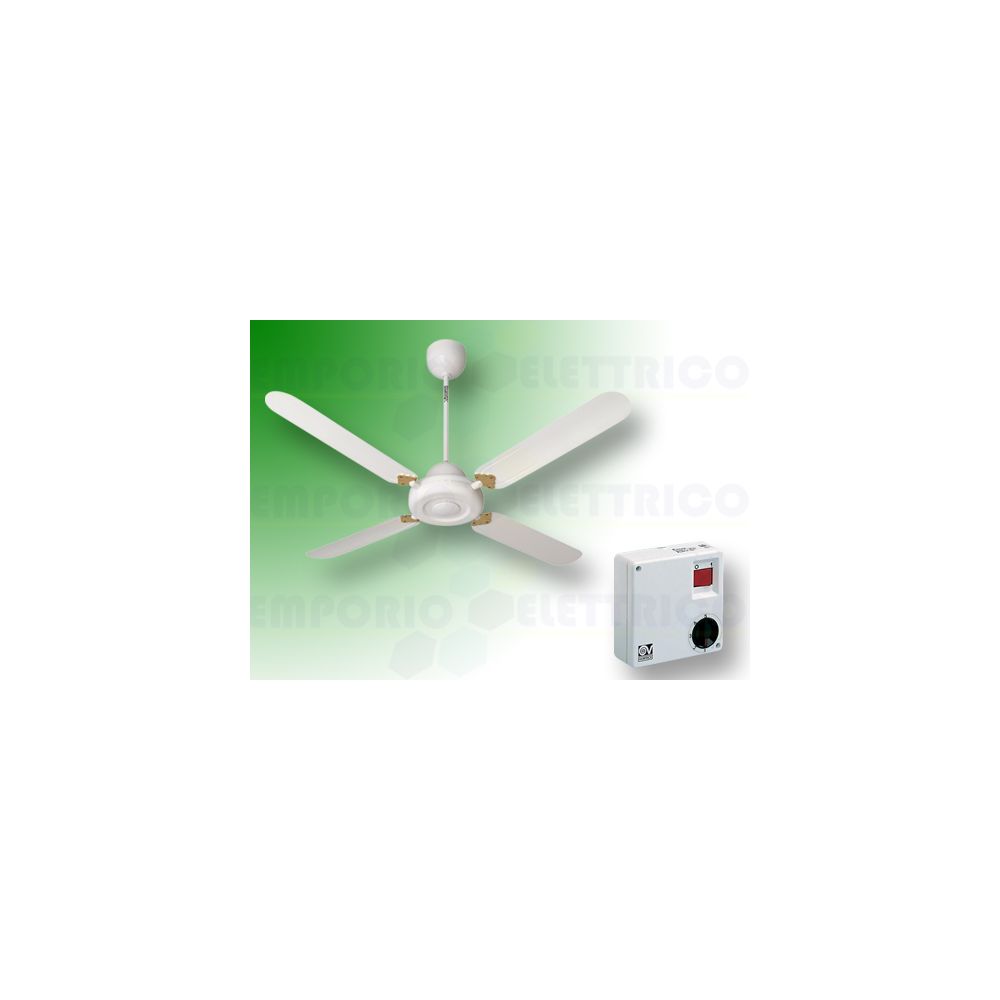 Vortice - vortice kit ventilateur plafond nordik decor is 90/36"" blanc 61052 ev61052a - Motorisation de portail