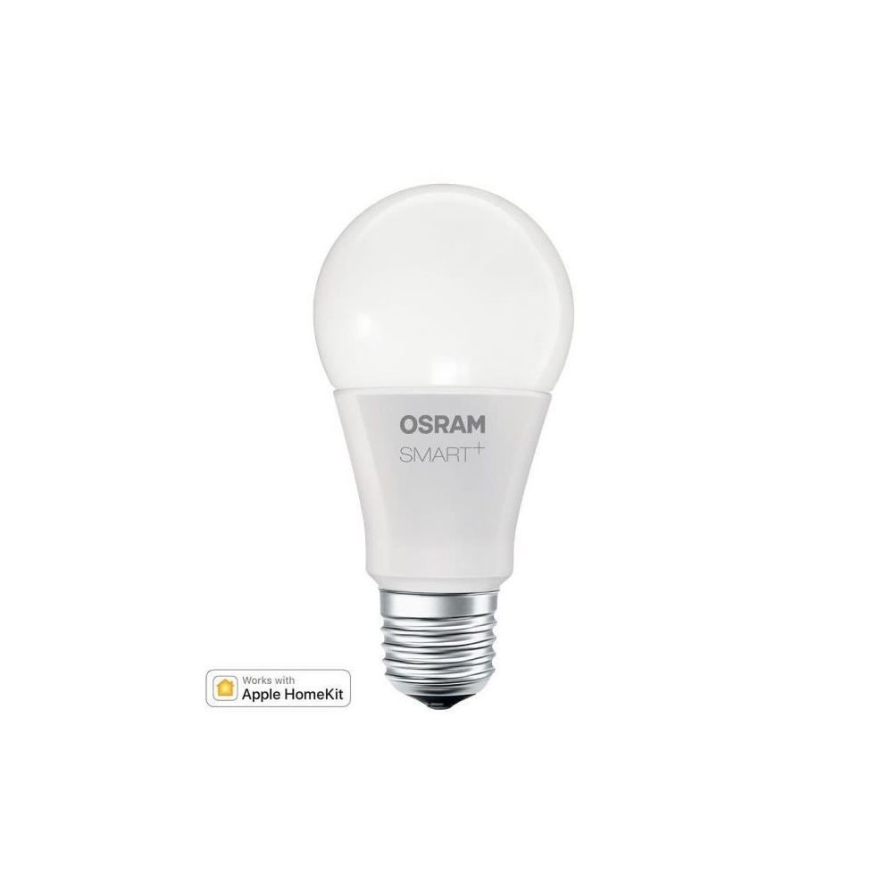 Osram - OSRAM Smart+ Ampoule LED Connectée - E27 Standard - Dimmable Blanc Chaud 9W (60W) - Compatible Bluetooth Apple HomeKit - Ampoule connectée