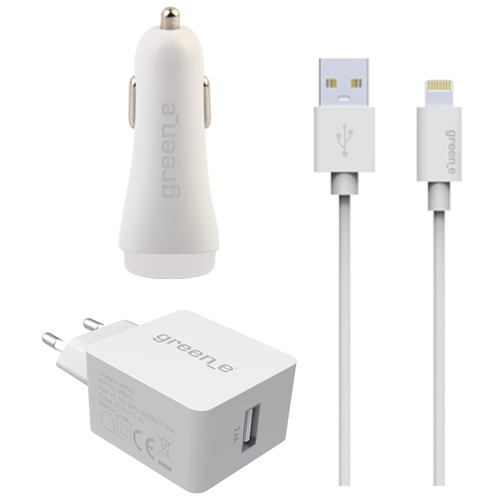 Bigben - Pack chargeur blanc lightning - Autres accessoires smartphone