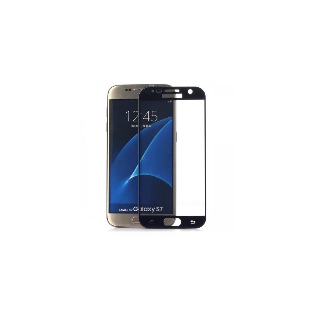Crazy Kase - Film Galaxy S7 protection écran verre trempé contour noir - Autres accessoires smartphone
