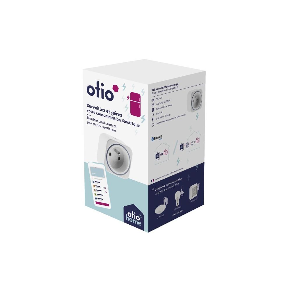 Otio - Prise connectée éco-énergie Bluetooth - Prise connectée