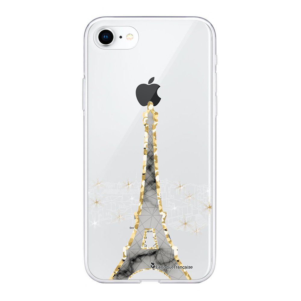 La Coque Francaise - Coque iPhone 7/8 souple transparente Illumination de paris Motif Ecriture Tendance La Coque Francaise. - Coque, étui smartphone