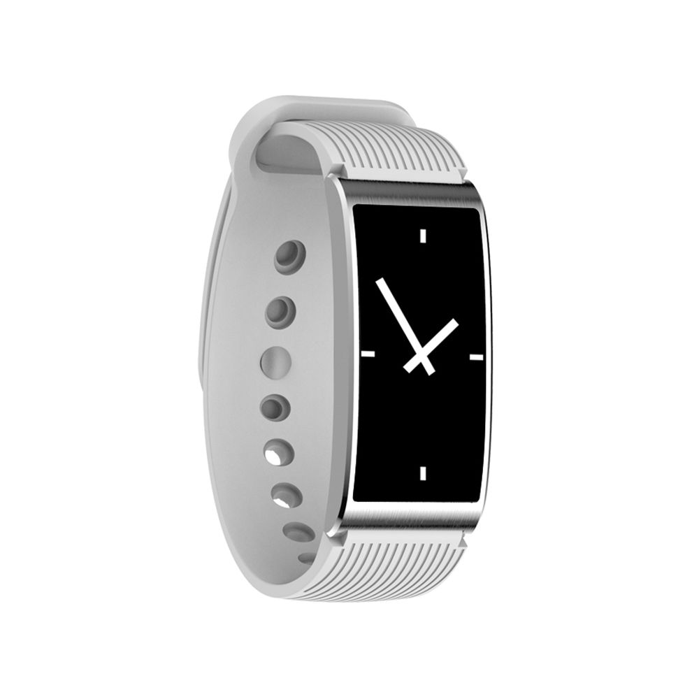 Wewoo - Bracelet connecté argent 0,96 pouces écran Silicone bande de montre Bluetooth Smart Bracelet, IP68 imperméable à l'eau, podomètre de / Moniteur de fréquence cardiaque / de sommeil / de pression artérielle, Compatible avec Android et iOS Téléphones - Bracelet connecté