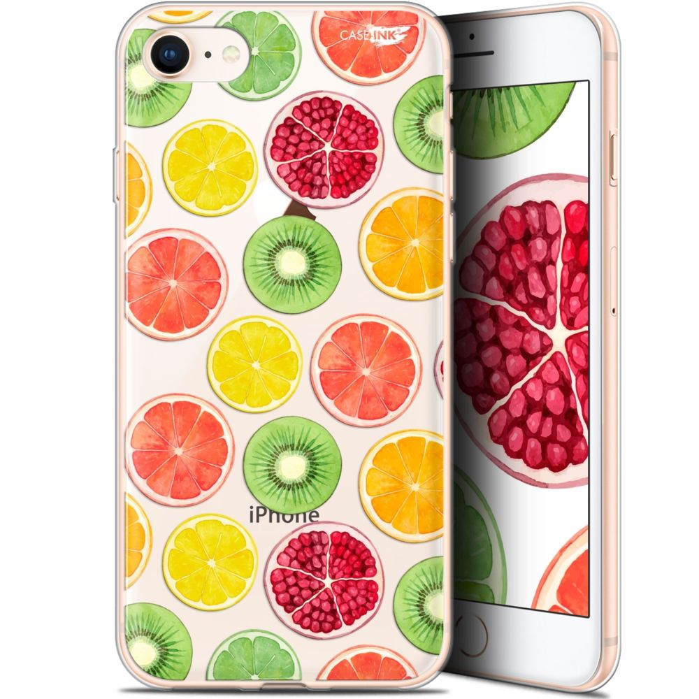 Caseink - Coque arrière Apple iPhone 7/8 (4.7 ) Gel HD [ Nouvelle Collection - Souple - Antichoc - Imprimé en France] Fruity Fresh - Coque, étui smartphone