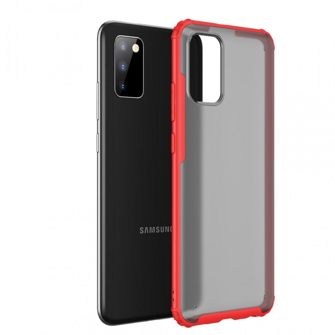 Other - Coque en TPU combo surface mate anti-empreintes digitales série armor rouge pour votre Samsung Galaxy A02s - Coque, étui smartphone