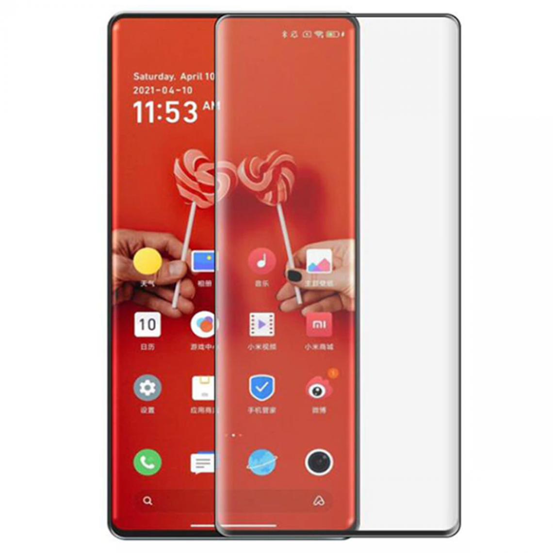 Phonecare - Film de Verre Trempé 5D à Couverture Complète Curved pour Xiaomi Mix 4 - Autres accessoires smartphone