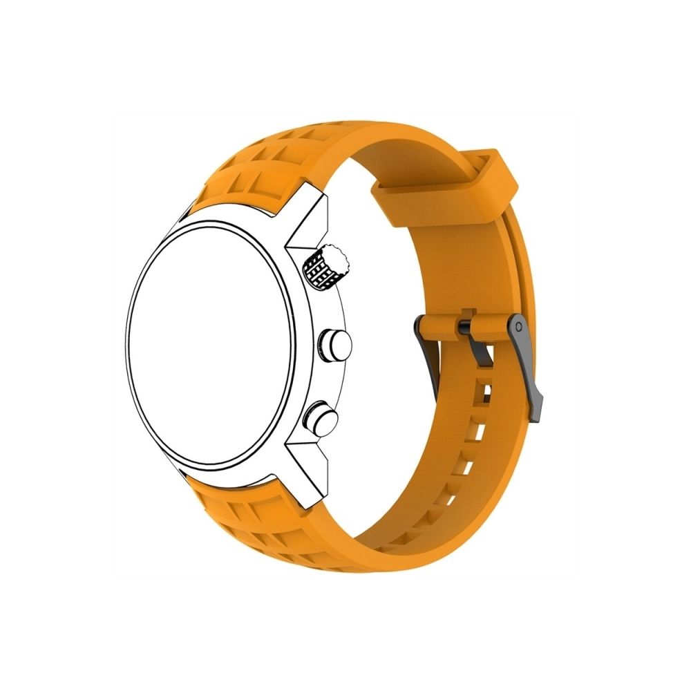 Wewoo - Bracelet pour montre connectée Dragonne de remplacement en silicone SUUNTO Terra Orange - Bracelet connecté