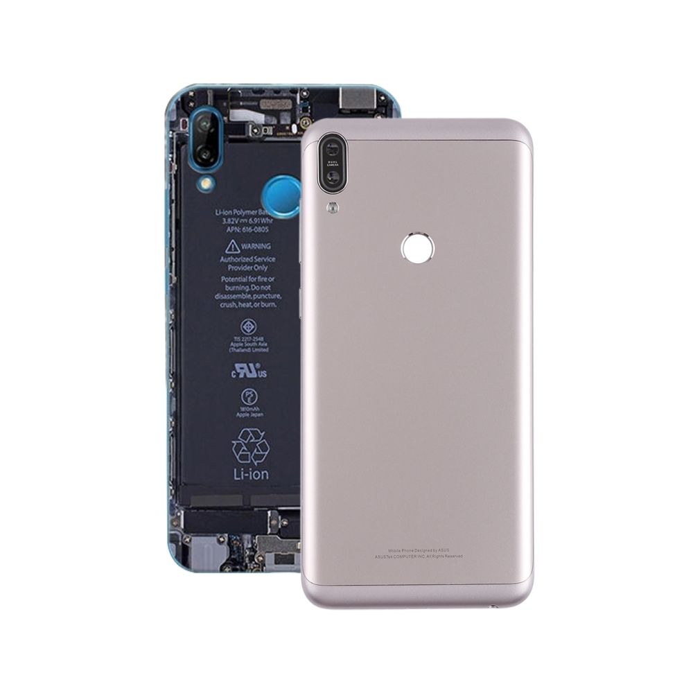 Wewoo - Coque arrière Couverture arrière avec objectif d'appareil photo & touches latérales pour Asus Zenfone Max Pro M1 / ZB601KL argent - Autres accessoires smartphone