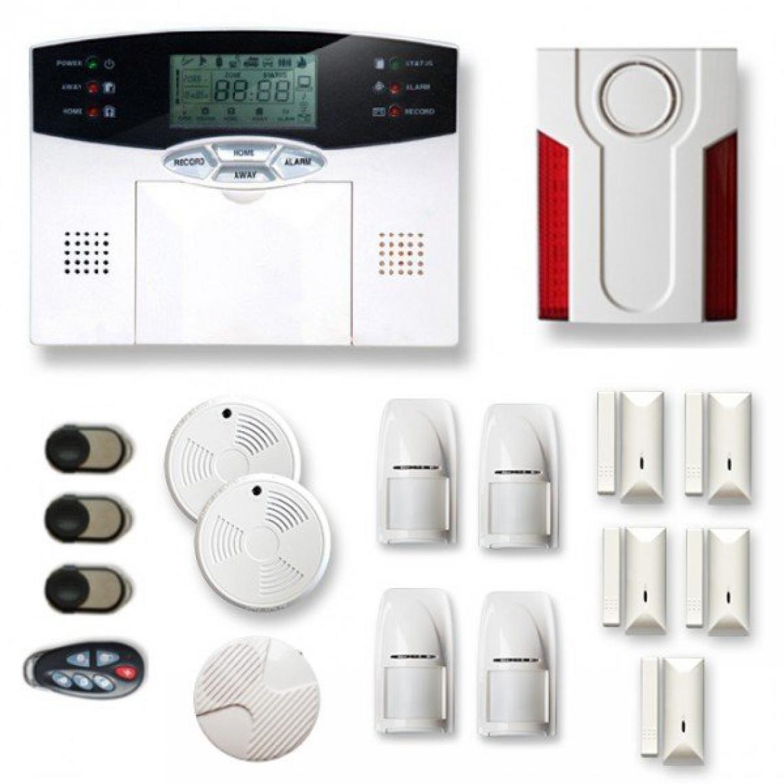 Tike Securite - Alarme maison sans fil MN22 Compatible Box internet - Alarme connectée