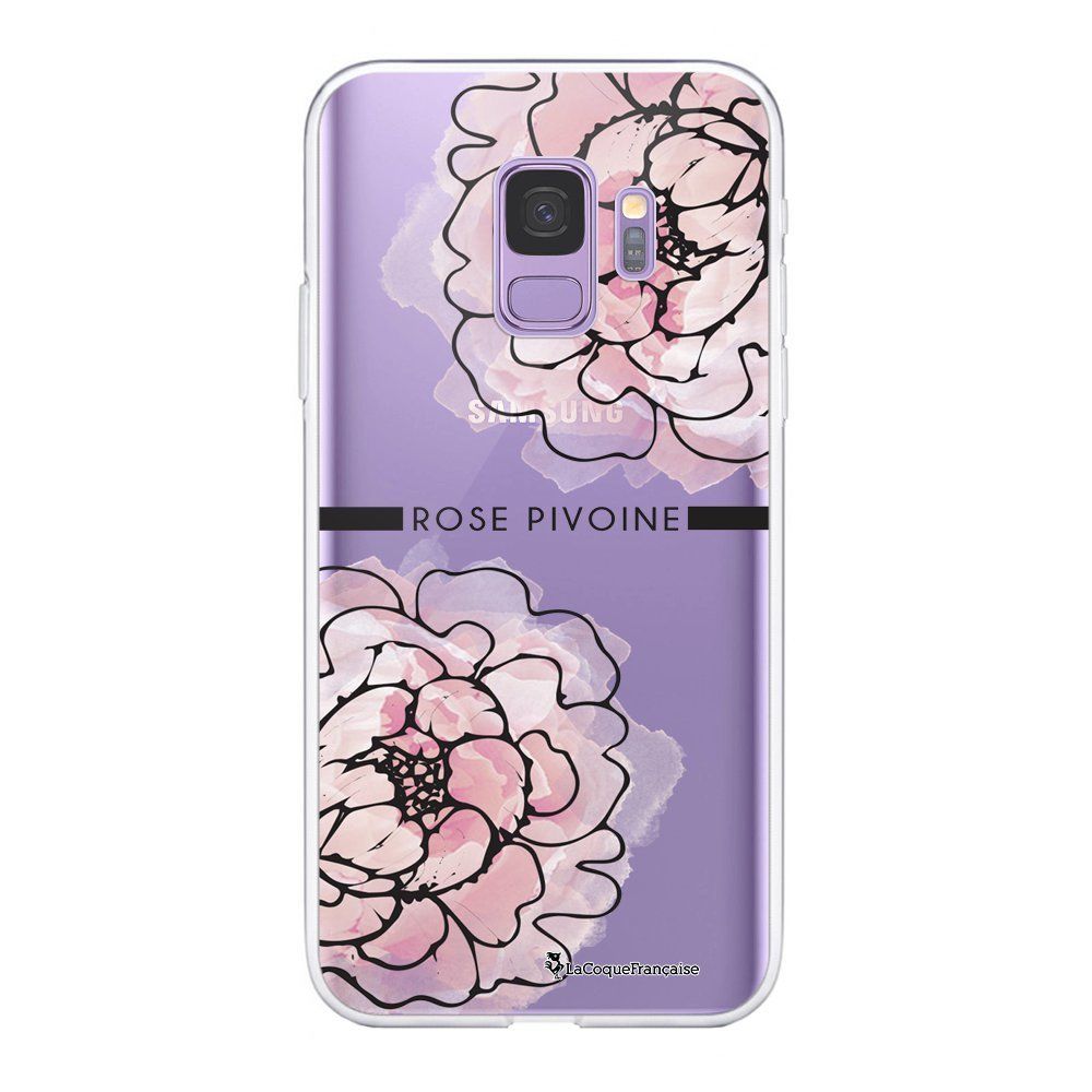 La Coque Francaise - Coque Samsung Galaxy S9 360 intégrale transparente Rose Pivoine Ecriture Tendance Design La Coque Francaise. - Coque, étui smartphone