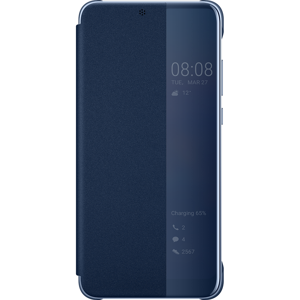Huawei - Flip View cover P20 - Bleu fonce - Coque, étui smartphone