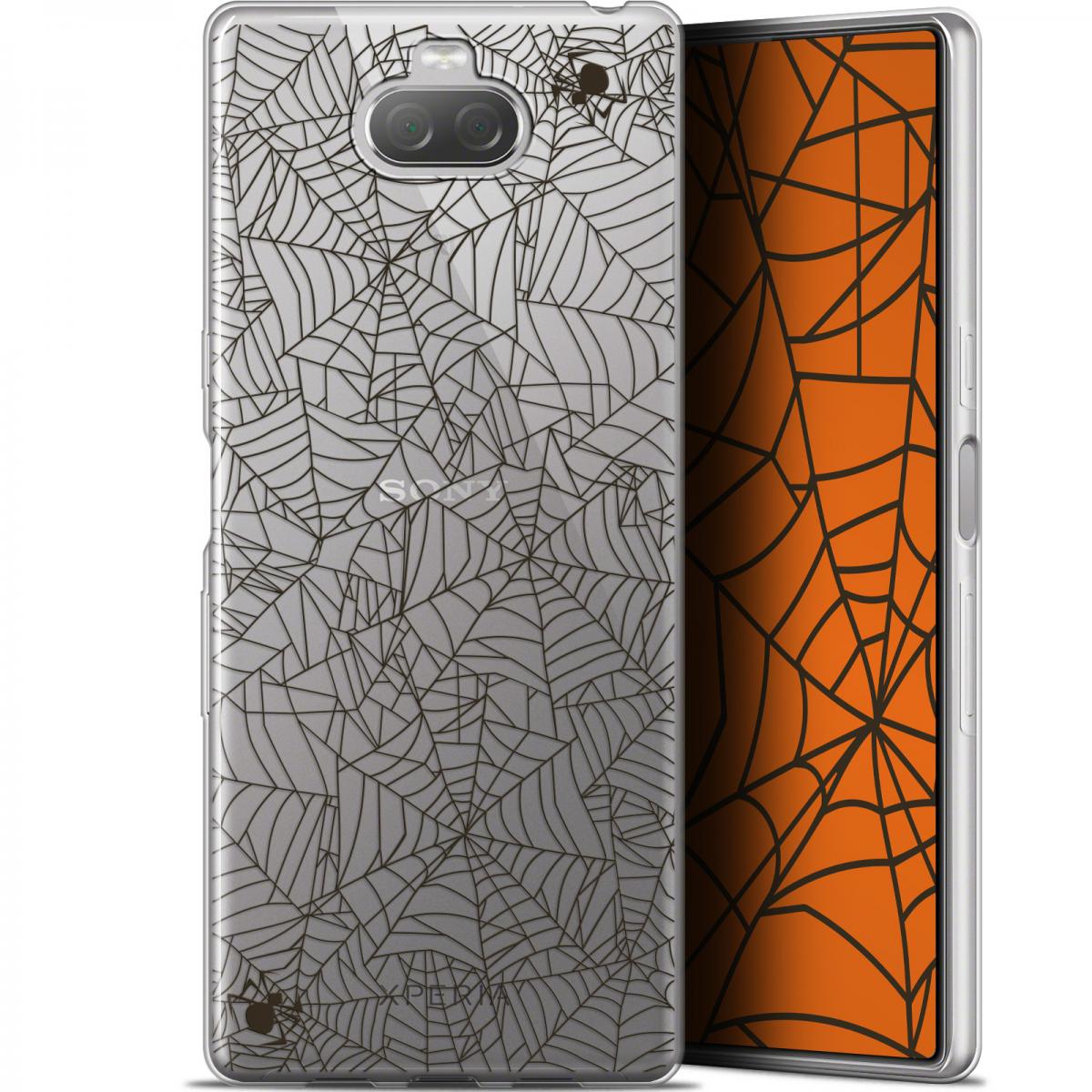 Caseink - Coque Pour Sony Xperia 10 Plus (6.5 ) [Gel HD Collection Halloween Design Spooky Spider - Souple - Ultra Fin - Imprimé en France] - Coque, étui smartphone