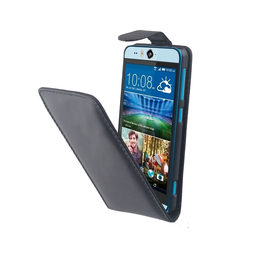Wewoo - Housse Étui noir pour HTC Desire Eye / M910 en cuir à bouton magnétique Flip vertical - Coque, étui smartphone